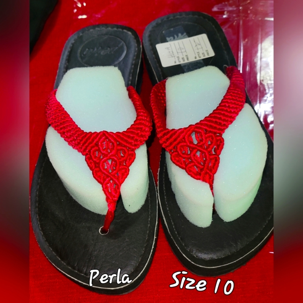 La Perla Red Sandals